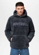 Bluza męska z kapturem PIT BULL "ARAGON" - grafitowy