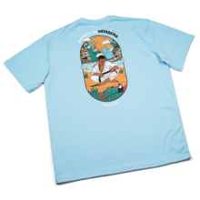Koszulka T-shirt Oversize Ground Game "Favela" - niebieski