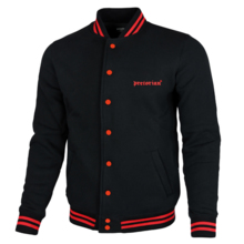 Bluza bejsbolówka Pretorian "Logo" - czarno/czerwona