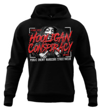 Bluza z kapturem "Hooligan Conspiracy" Odzież Uliczna - czarna