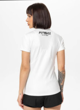 Koszulka sportowa damska PIT BULL Mesh "PUPPY" - biały