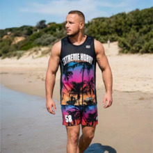 Tank top koszykarski męski Extreme Hobby | HEATWAVE - różowy