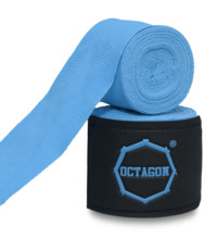 Bandaże bokserskie owijki Octagon 3 m Fightgear Supreme Basic - jasny niebieski