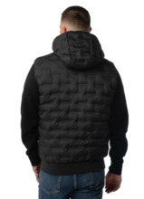 PIT BULL &quot;FISK&quot; quilted vest with hood - black