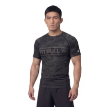 Rashguard PIT BULL "HEX CAMO HILLTOP" - czarny