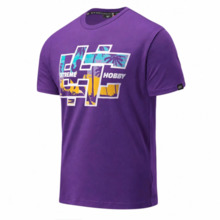 Koszulka T-shirt męski Extreme Hobby "HASHTAG HEAT" - fioletowy