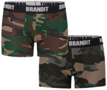 Brandit 4501 boxer shorts - woodland/ dark camo