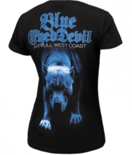 Koszulka damska PIT BULL "Blue Eyed Devil" '22 - czarna