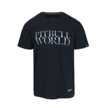 PIT BULL "WORLD" men's t-shirt - navy blue