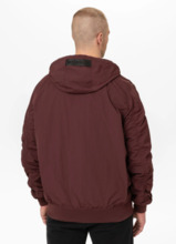 Kurtka męska przejściowa z kapturem PIT BULL "STEIN" - bordowy