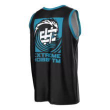 Extreme Hobby "WAVE" Men's Basketball Tank Top - Black