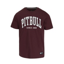 PIT BULL "NORTON" T-shirt - burgundy