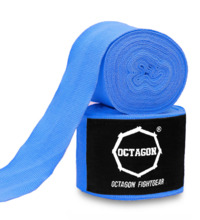 Bandaże bokserskie owijki Octagon 3 m - jasny niebieski