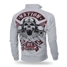 Dobermans Aggressive &quot;Nation Rebell BCZ184&quot; zipped sweatshirt - gray