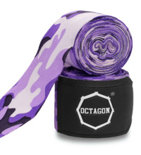 Boxing bandages Octagon 3 m Fightgear Supreme Basic - camo purple