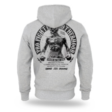 Dobermans Aggressive "PRO FIGHTER BZ414" Zip-Up Hoodie - Gray