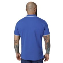 Koszulka Polo Pit Bull Pique Stripes Regular - niebieski