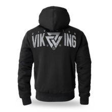 Dobermans Aggressive &quot;VALKNUT KZ251&quot; Sheepskin Zip Hoodie - Black
