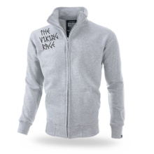 Dobermans Aggressive zip-up sweatshirt &quot;VIKING DRAKKAR BCZ113&quot; - gray