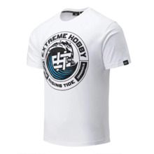 Koszulka T-shirt męski Extreme Hobby "WAVE" - biały