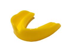 Ochraniacz na zęby szczęke pojedynczy Ring - żółty