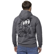 Bluza z kapturem PIT BULL "MC" - grafitowy