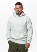 Bluza z kapturem PIT BULL Washed "ORLANDO" - biały