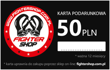 Karta Podarunkowa Fighershop 50 PLN