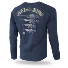 Longsleeve Dobermans Aggressive "FUCKING FAMILY" LS306" - granatowy