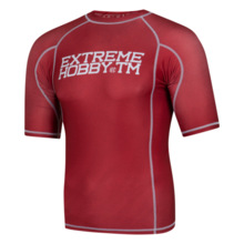 Rashguard Extreme Hobby "Trace" Short sleeve - czerwony
