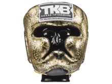  KASK BOKSERSKI SPARINGOWY TOP KING TKHGSS-02BK_GD "SUPER STAR SNAKE" (gold) "K"