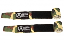 Boxing bandage elastic wraps Masters 4.5m camo - green
