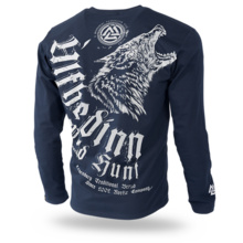 Longsleeve Dobermans Aggressive "ULFHEDINN" LS227" - granatowy