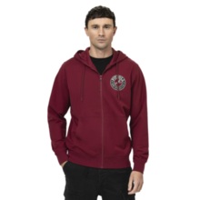 PIT BULL "SAN DIEGO CA" Zip-Up Hoodie - Burgundy