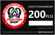 Karta Podarunkowa Fighershop 200 PLN
