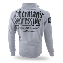 Dobermans Aggressive &quot;Legendary BCZ239&quot; zipped sweatshirt - gray