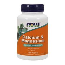 NOW Calcium and Magnesium - 100tabs