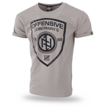 Koszulka T-shirt Dobermans Aggressive "Offensive Shield TS237" - beżowa