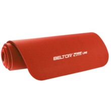 Gruba mata do ćwiczeń fitness Beltor NBR 1,5 cm - czerwona