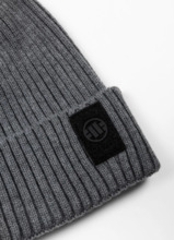 Czapka zimowa PIT BULL "VELCRO LOGO" - grafitowy