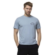 PIT BULL Denim Washed Raw Men's T-Shirt "PACIFIC" - Blue