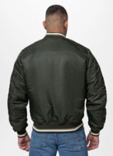 Kurtka przejściowa bejsbolówka PIT BULL "DETROIT" - ciemny zielony