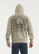 Bluza męska z kapturem PIT BULL "BITE ME" - oliwkowa