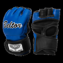 Rękawice MMA grapplerskie BELTOR Cringer - niebieskie