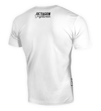 Koszulka Octagon "Trenuj Sporty Walki" - biała