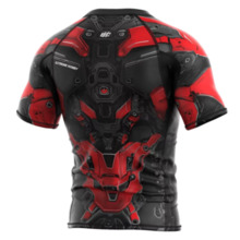 Extreme Hobby | IRON FORCE Men's Short Sleeve Rashguard - Red