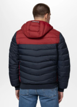 Kurtka zimowa pikowana z kapturem PIT BULL "RUBIO" - granatowy