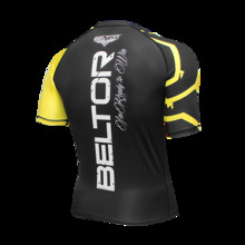 Rashguard krótki rękaw kompresyjny Beltor Cage Raze - żółty