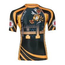Short Sleeve Rashguard Kids Angry Wasp