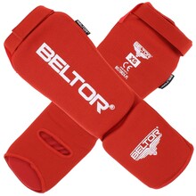BELTOR OCHRANIACZE GOLENI I ŚRÓDSTOPIA / SHIN INSTEP GUARDS "DEFENDER"  czerwony/red     XS  B1919